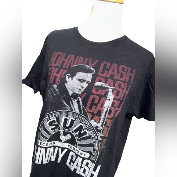 Sun records co Johnny Cash L men’s T shirt black - Picture 2 of 6